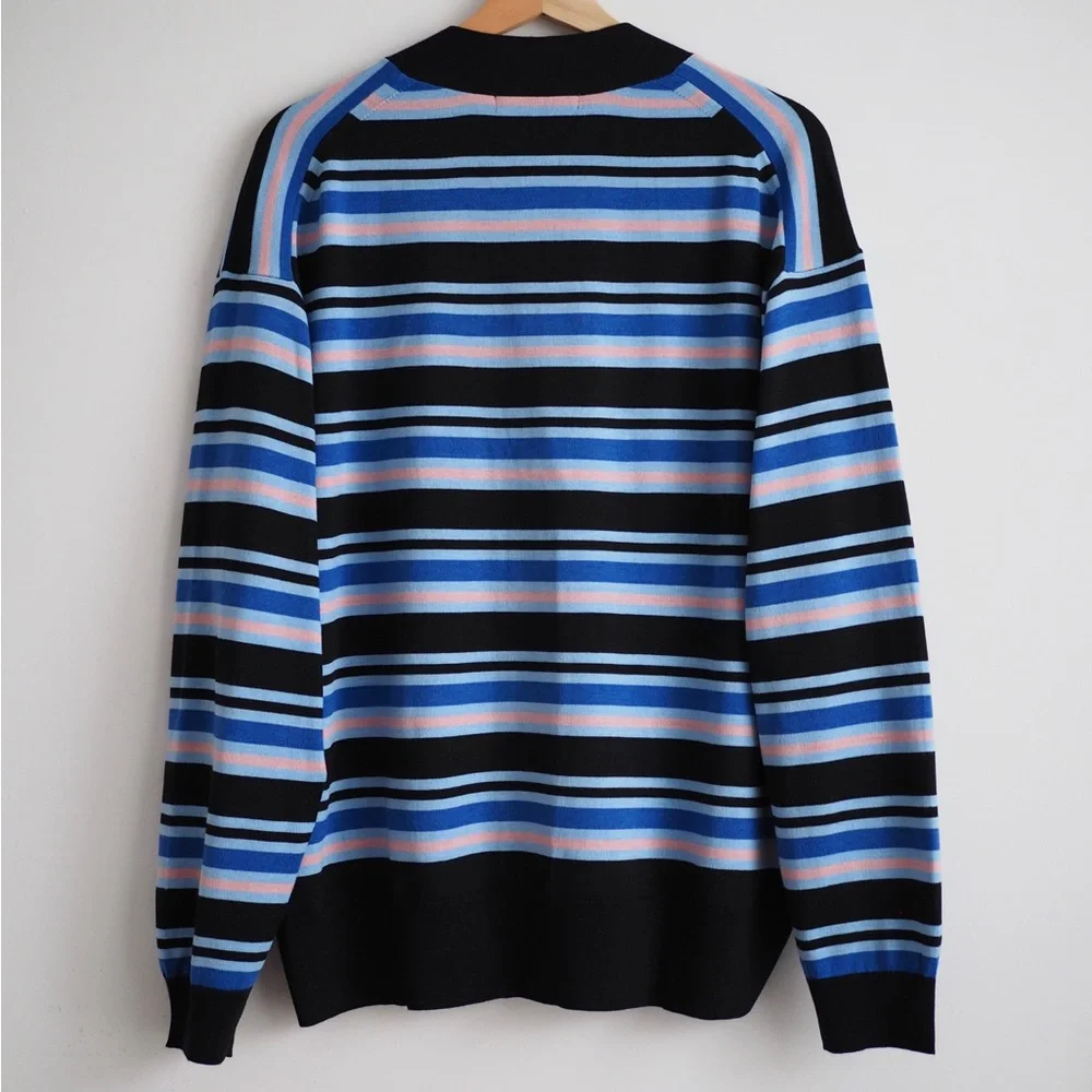 Marni merino wool blend stripes Uniqlo cardigan sweater - Picture 4 of 7